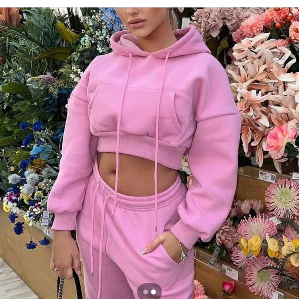 Pink(SMALL) fashionova jogging suit